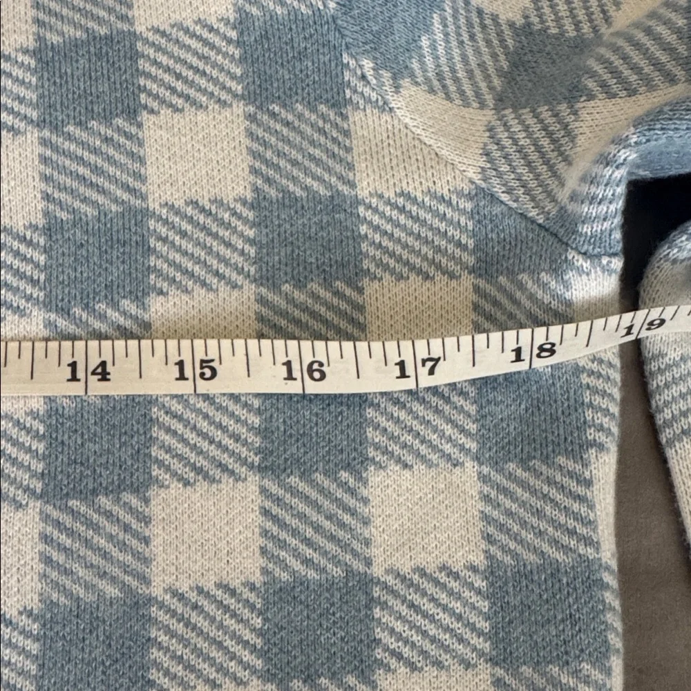 Kinross Gingham Cardigan NWOT 🩵 - Picture 7 of 8